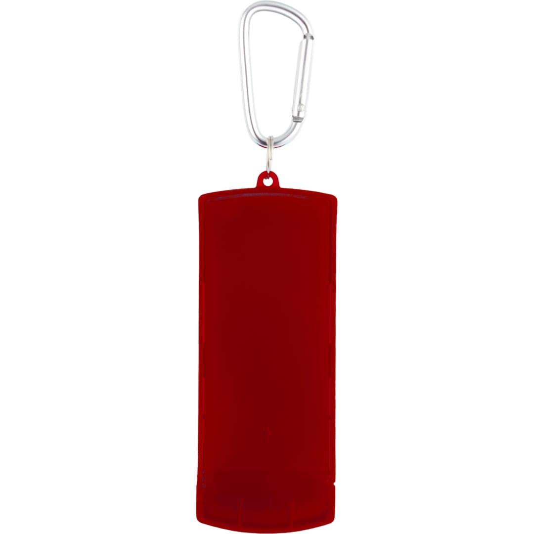 Recycled Bandage Dispenser with Carabiner - SM-1404 Red