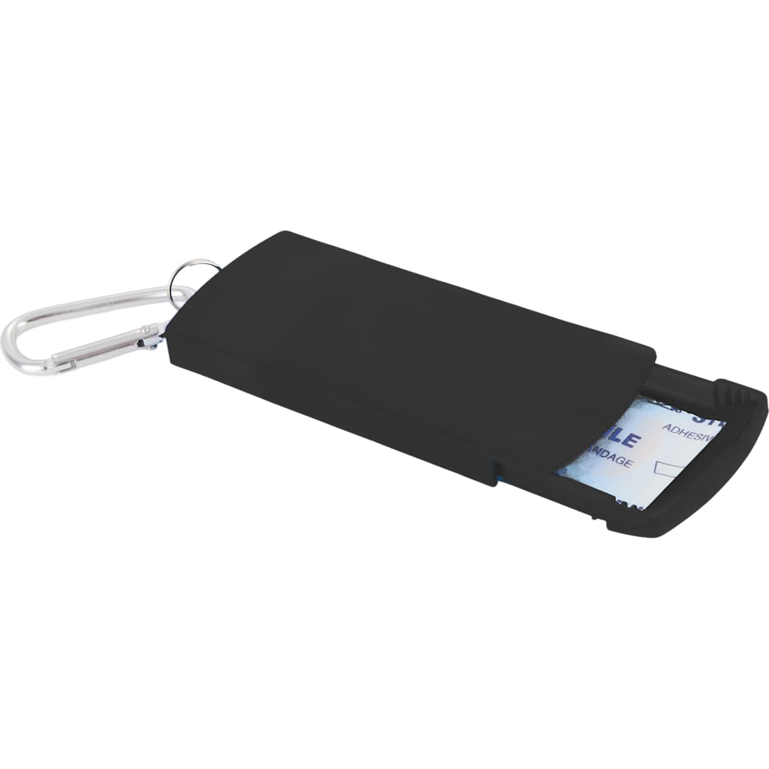 Recycled Bandage Dispenser with Carabiner - SM-1404 Black