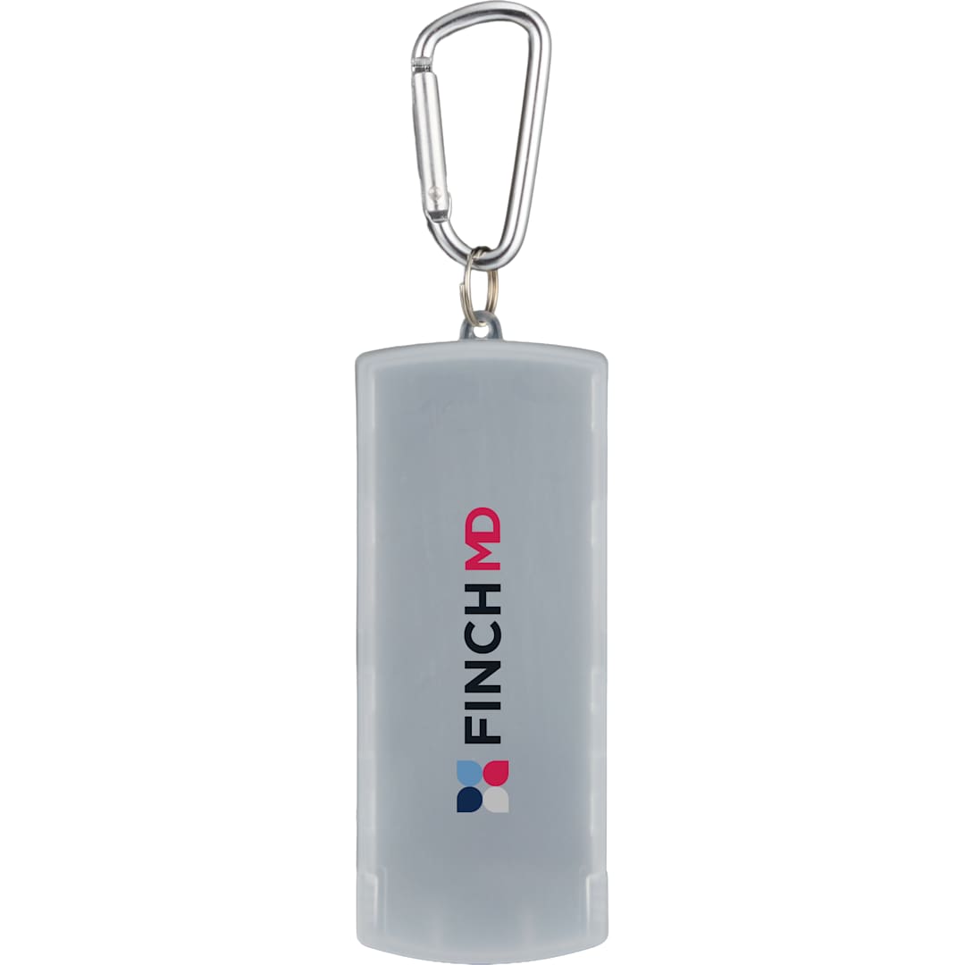 Recycled Bandage Dispenser with Carabiner - SM-1404 Clear