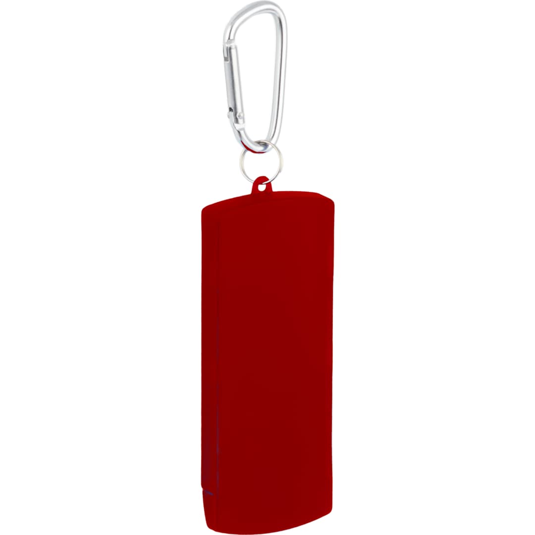 Recycled Bandage Dispenser with Carabiner - SM-1404 Red