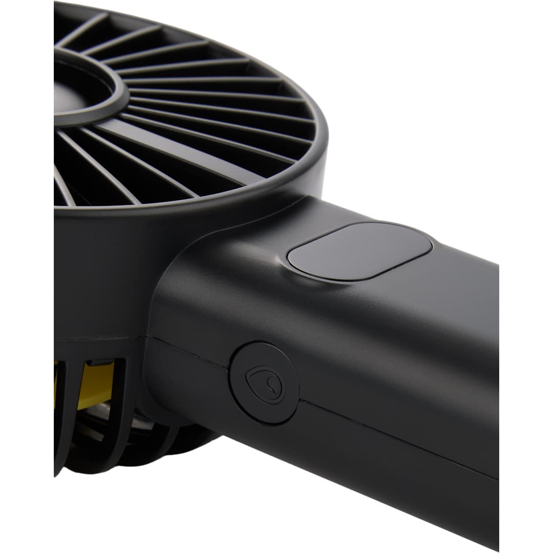 Rechargeable Portable LED Fan with Water Mist - SM-1418 Black