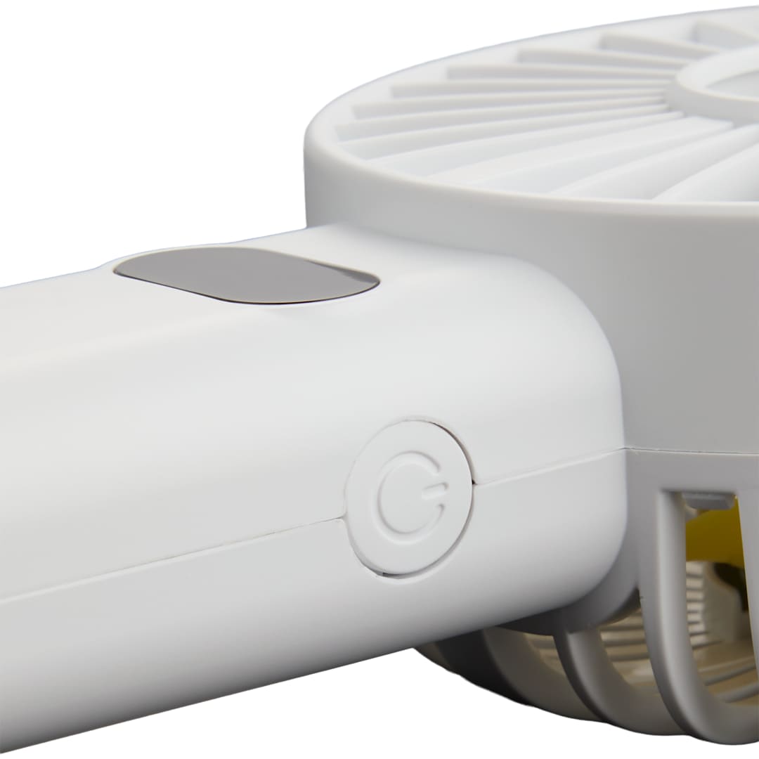 Rechargeable Portable LED Fan with Water Mist - SM-1418 White