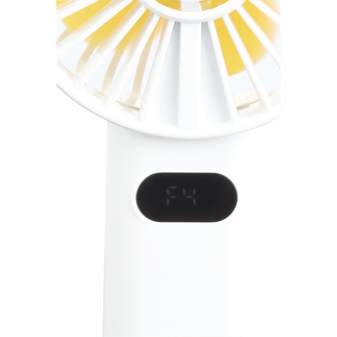 Rechargeable Portable LED Fan with Water Mist - SM-1418 White