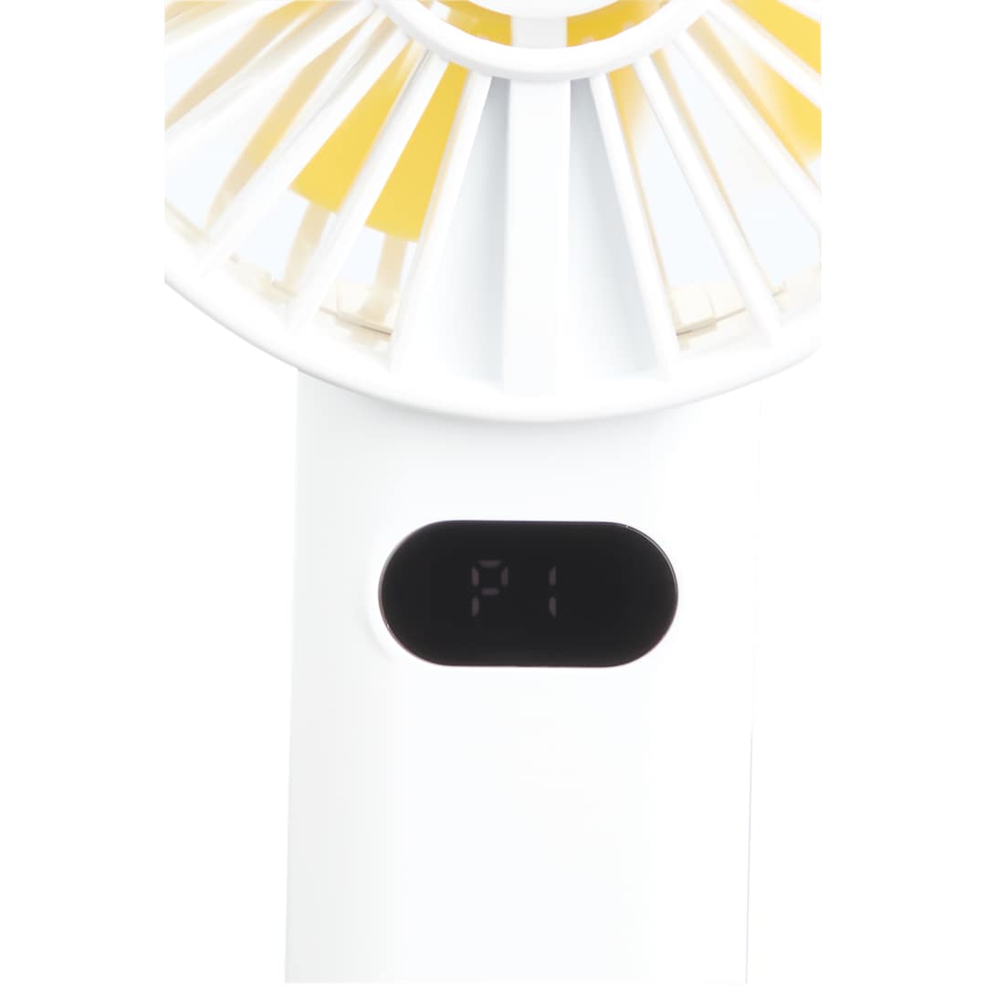 Rechargeable Portable LED Fan with Water Mist - SM-1418 White