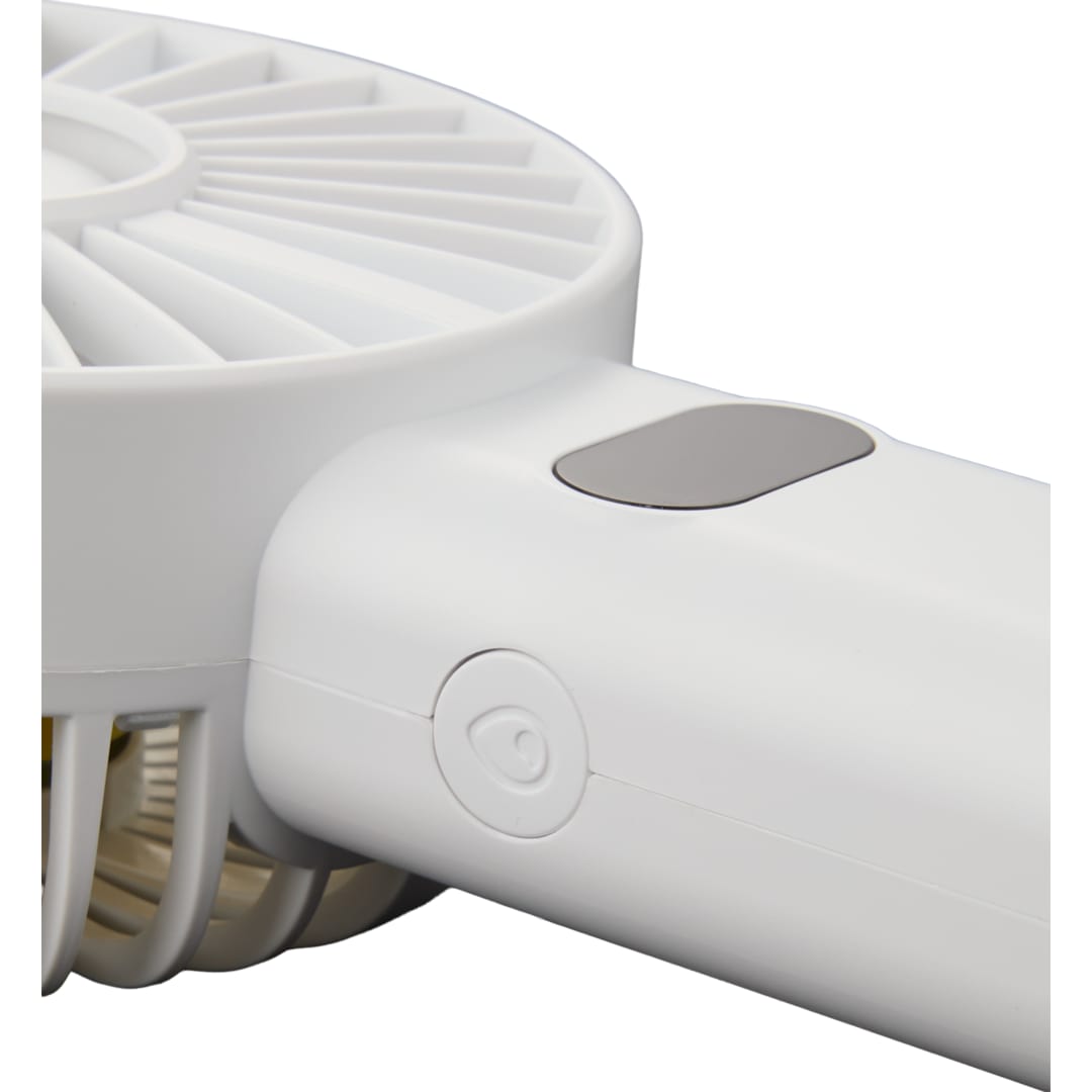 Rechargeable Portable LED Fan with Water Mist - SM-1418 White