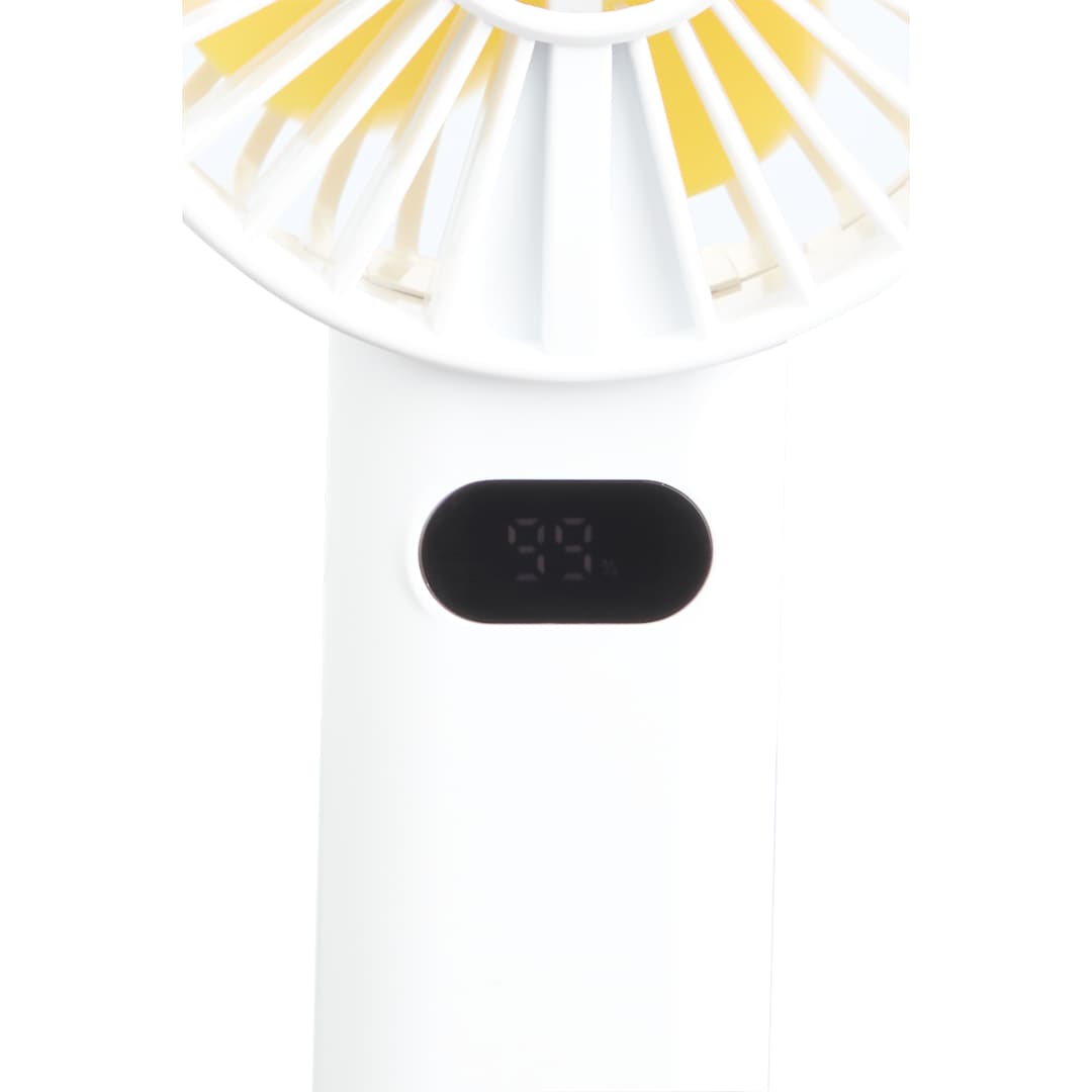 Rechargeable Portable LED Fan with Water Mist - SM-1418 White