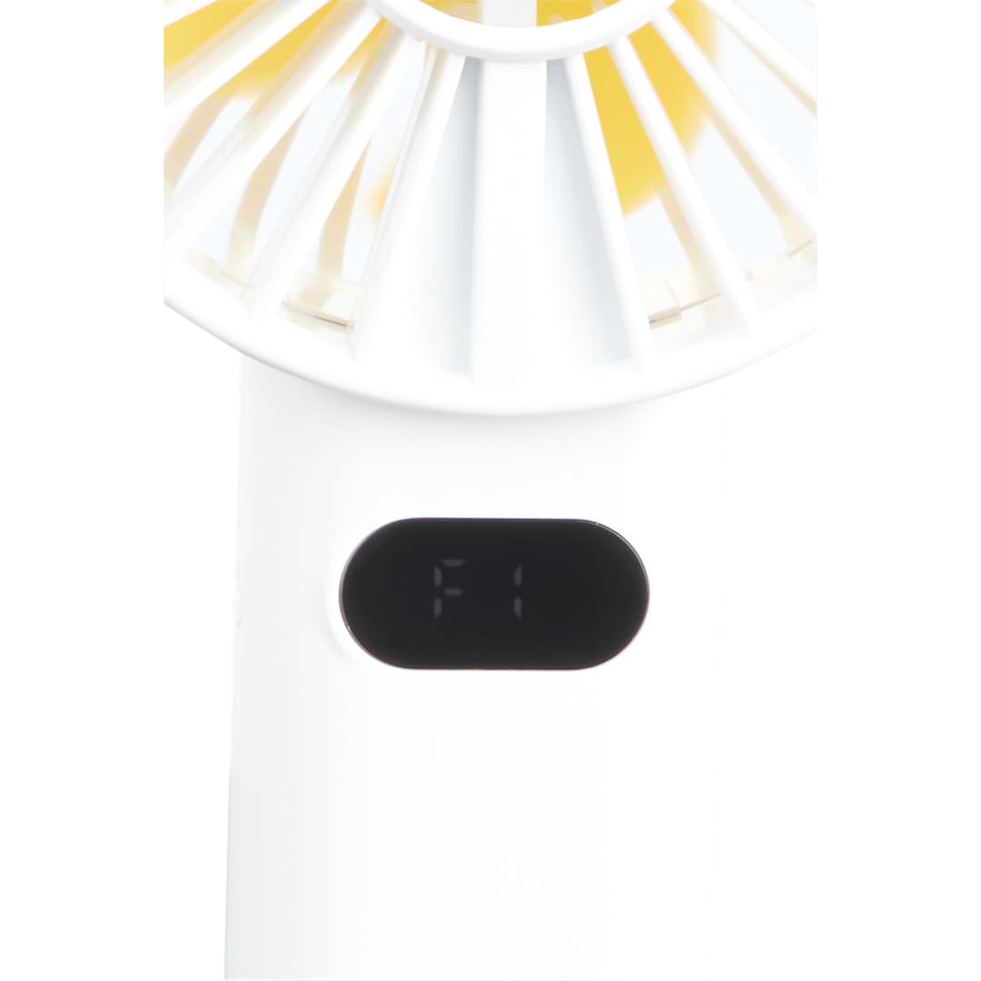 Rechargeable Portable LED Fan with Water Mist - SM-1418 White