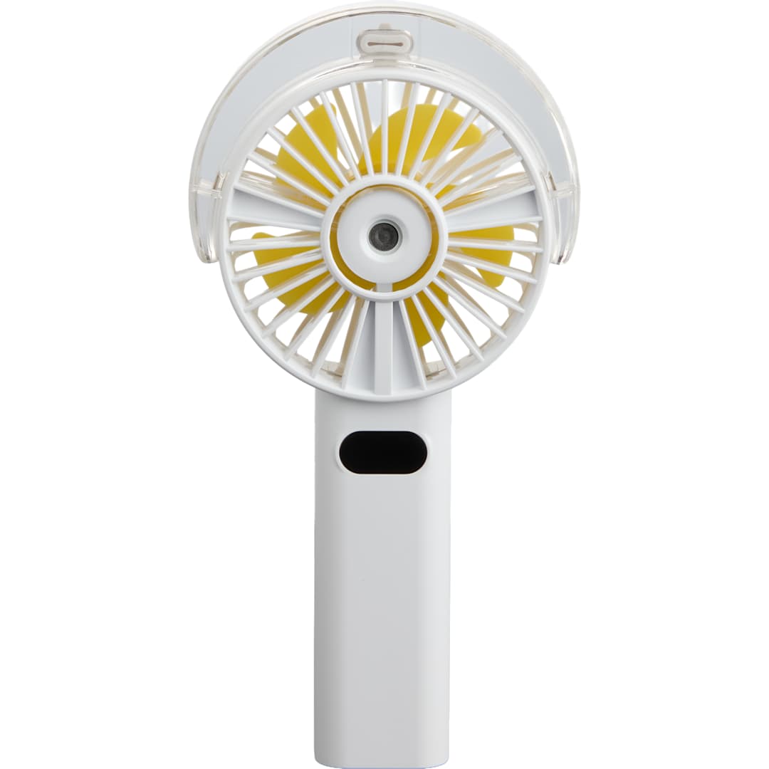 Rechargeable Portable LED Fan with Water Mist - SM-1418 White