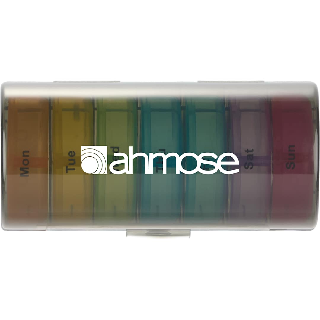 7 Day Recycled Travel Pill Organizer - SM-1426 Black