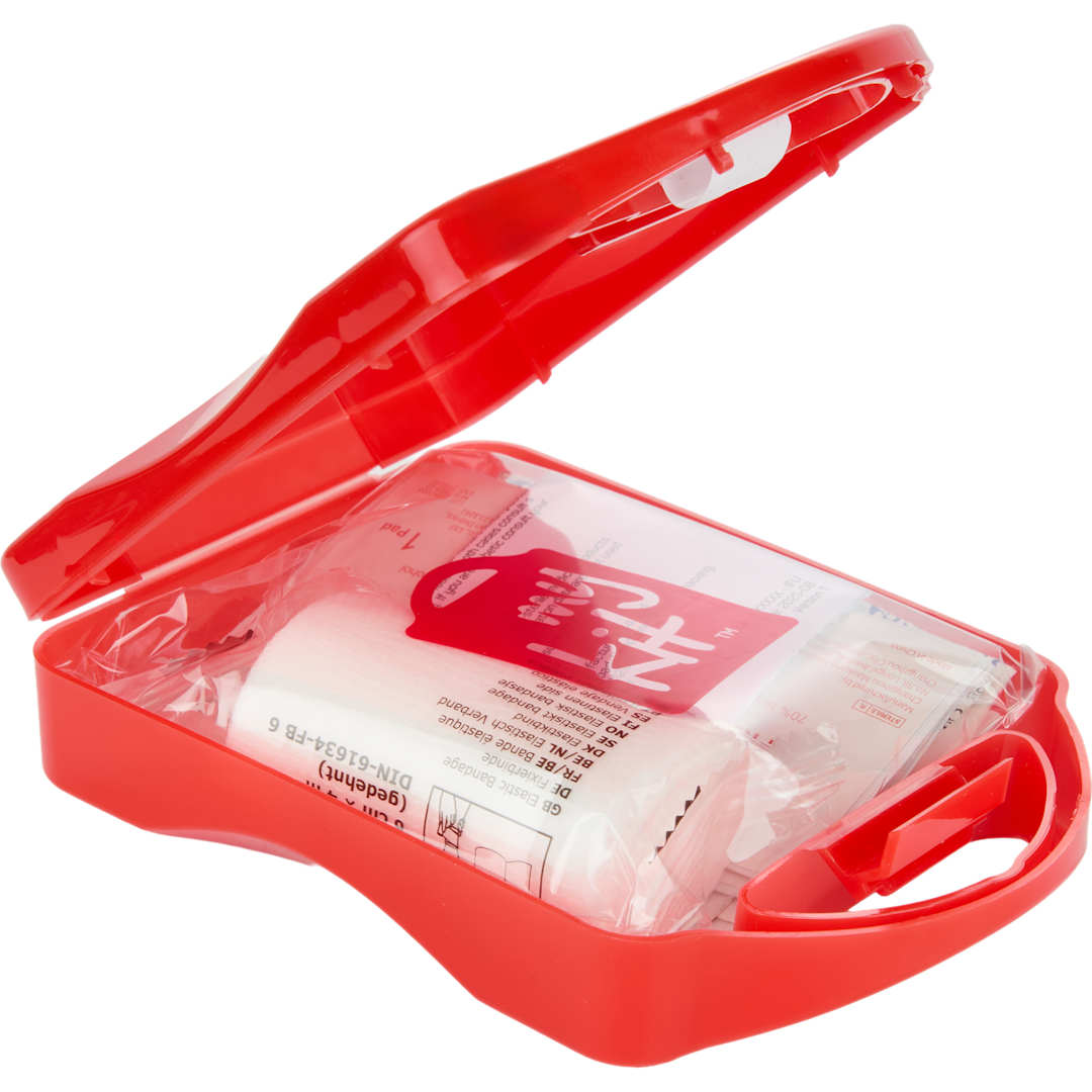 21-Piece First Aid Kit with Recycled Case - SM-1476 Red