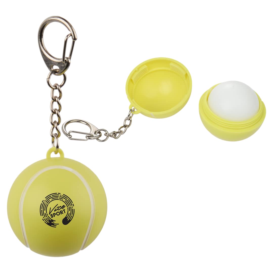 Tennis SPF15 Lip Balm with Keychain - SM-1729 Yellow