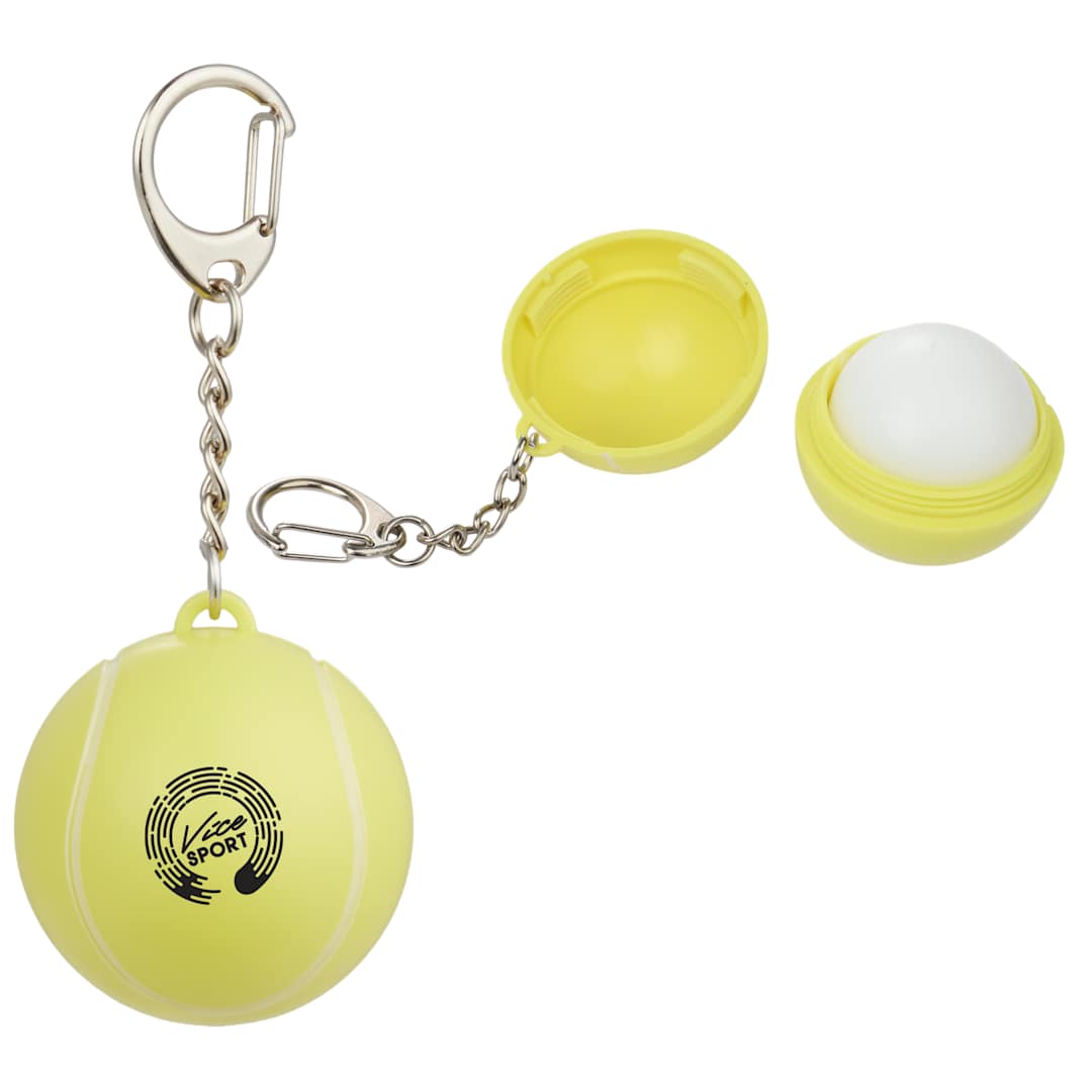 Tennis SPF15 Lip Balm with Keychain - SM-1729 Yellow