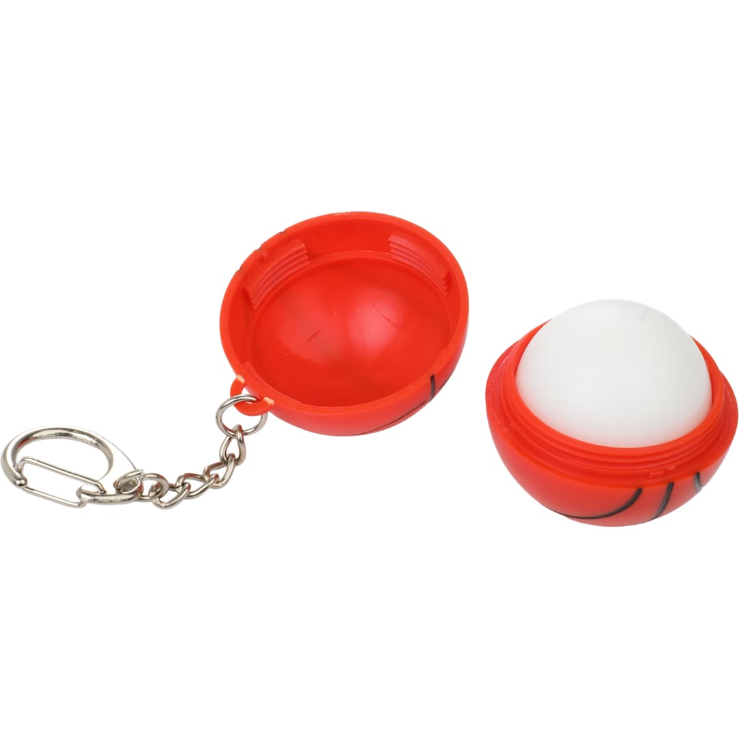 Basketball SPF15 Lip Balm with Keychain - SM-1733 Orange