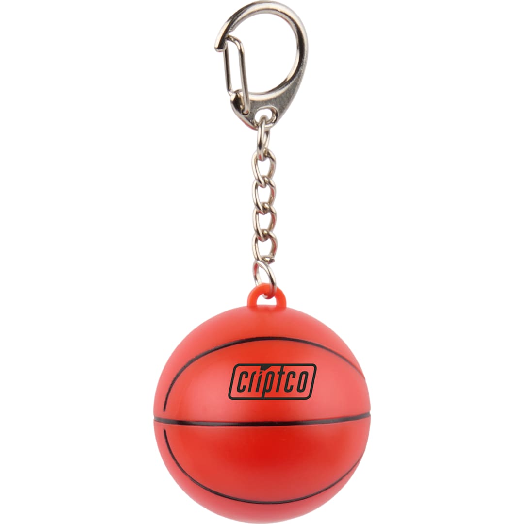 Basketball SPF15 Lip Balm with Keychain - SM-1733 Orange