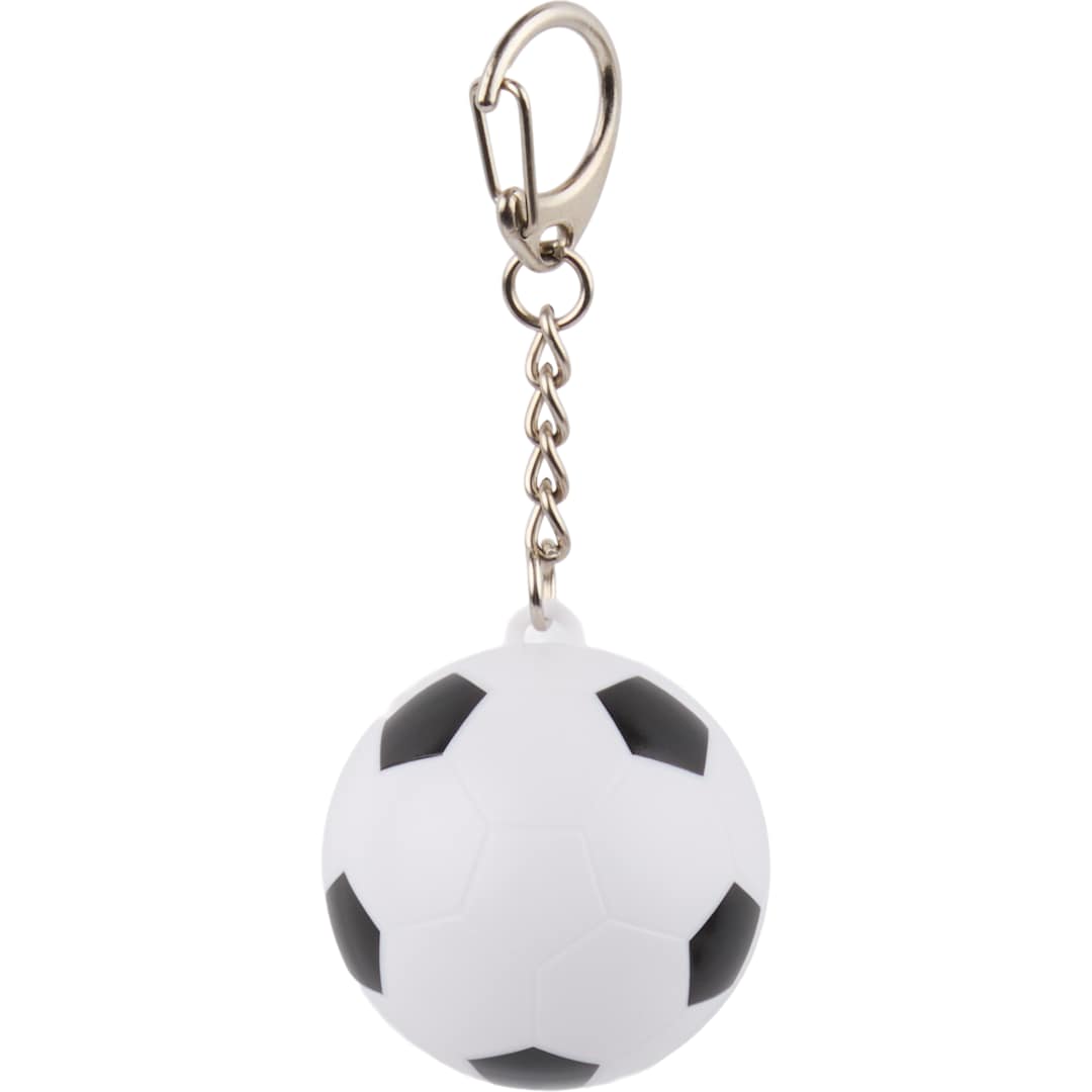 Soccer SPF15 Lip Balm with Keychain - SM-1735 White