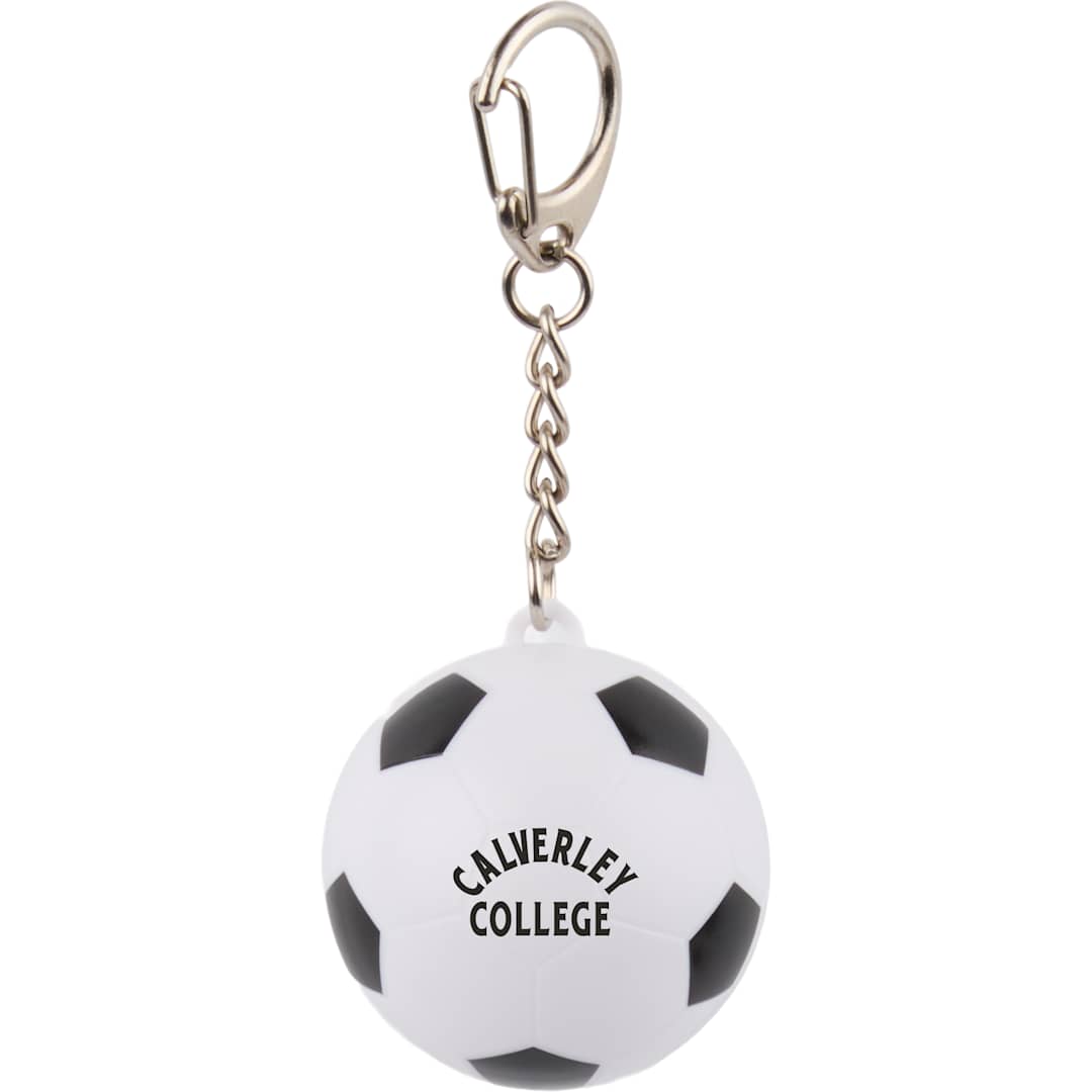 Soccer SPF15 Lip Balm with Keychain - SM-1735 White