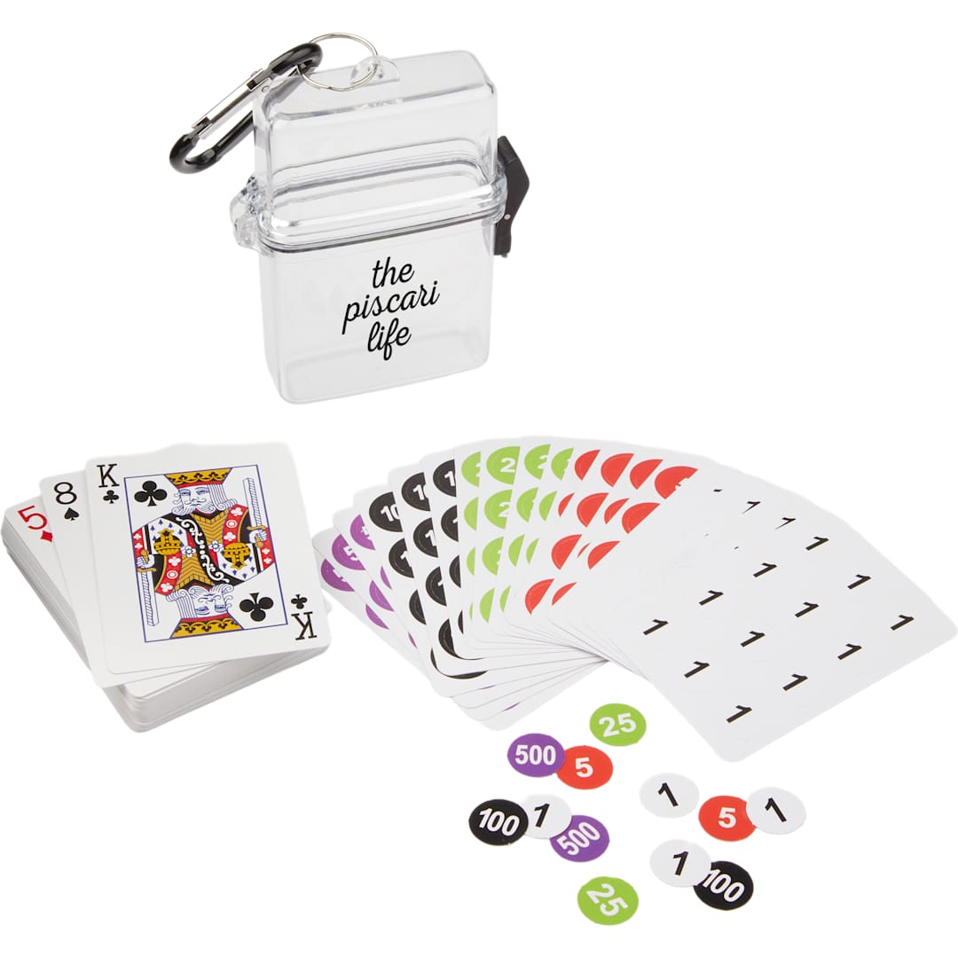 On-The-Go Poker Game Set - SM-4058 Clear