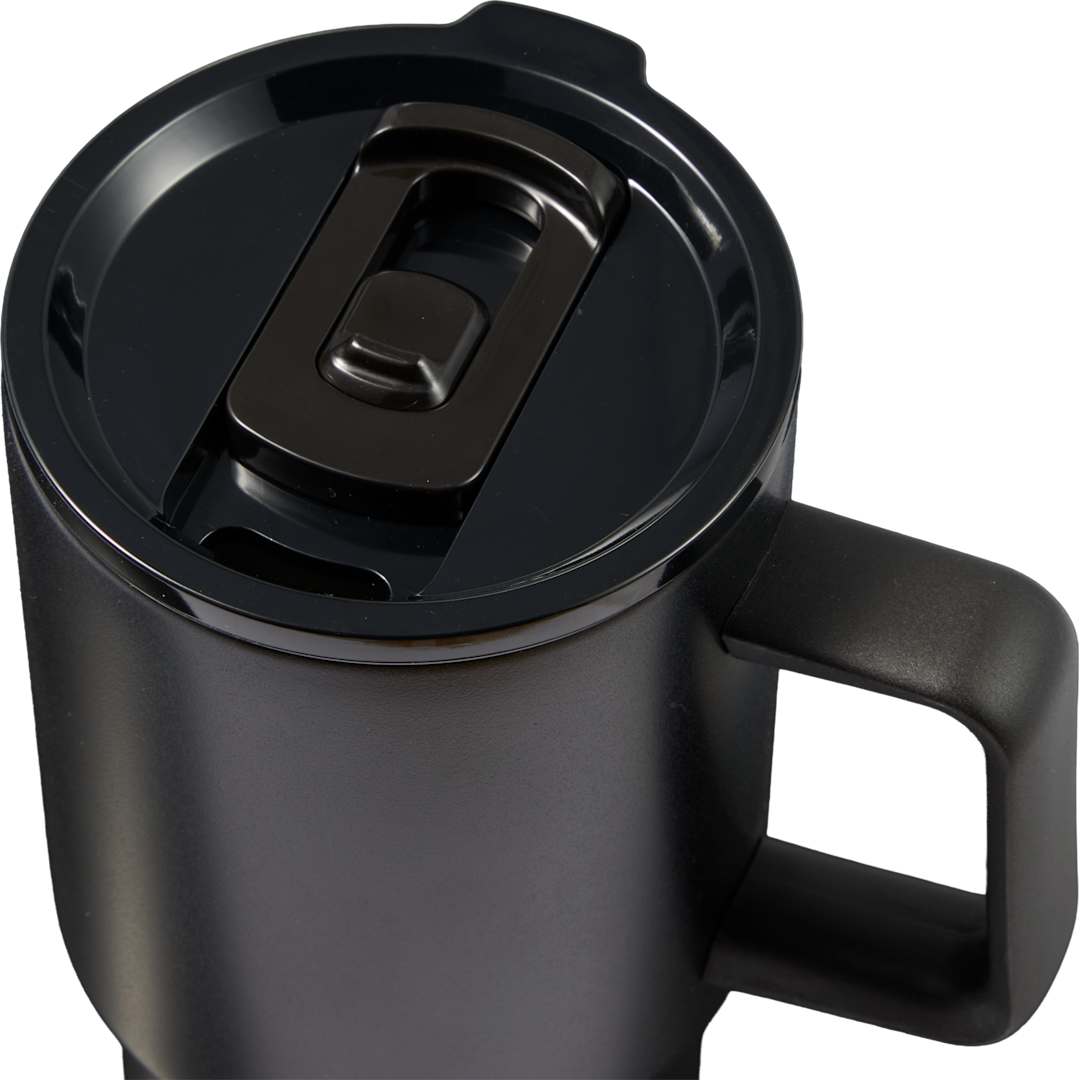 Summit 18oz Recycled Vacuum Insulated Mug w/ Straw - SM-6976 Black