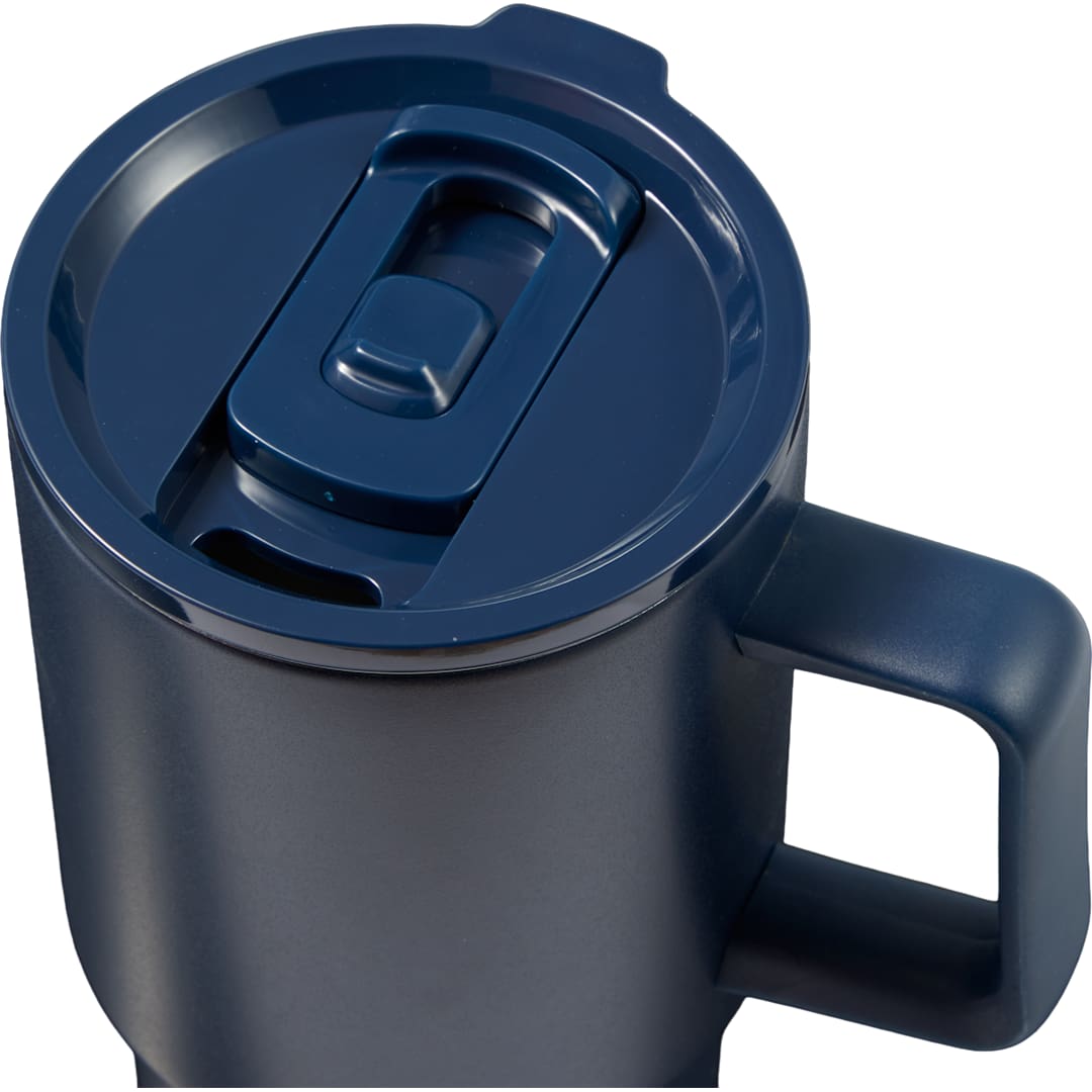 Summit 18oz Recycled Vacuum Insulated Mug w/ Straw - SM-6976 Blue