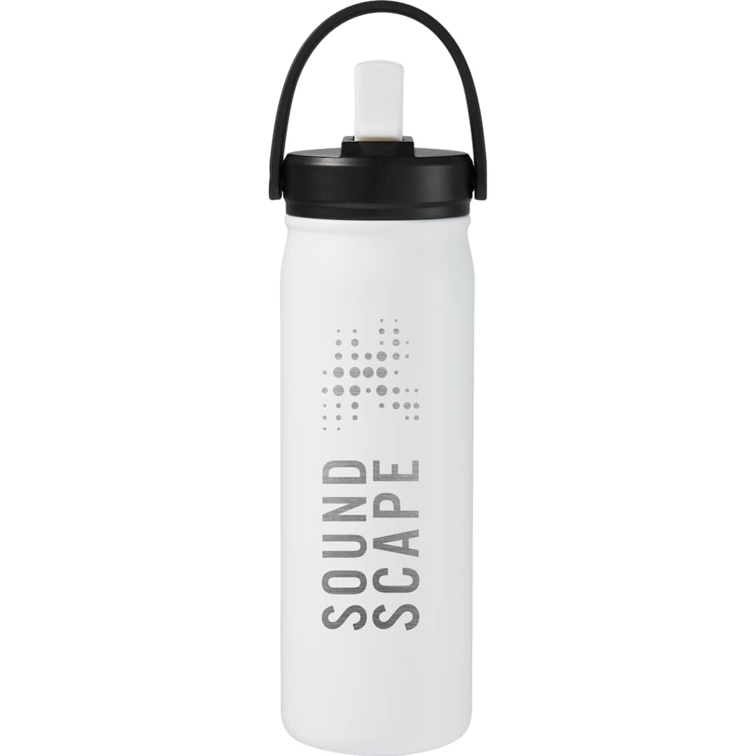 Carpo 20oz Straw lid Vacuum Bottle - SM-6992 White