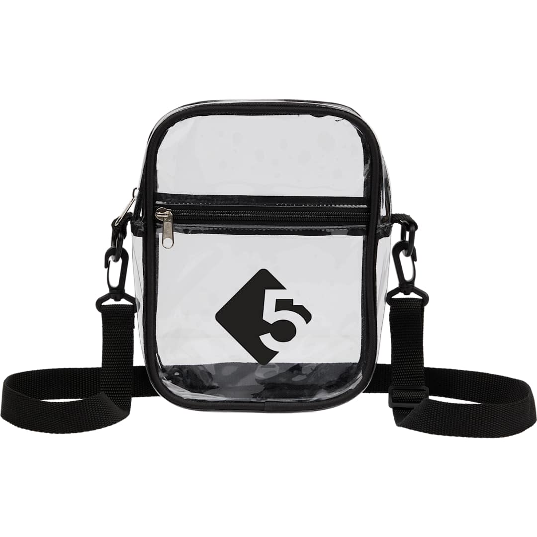Clear Crossbody Tote - SM-5456 Black
