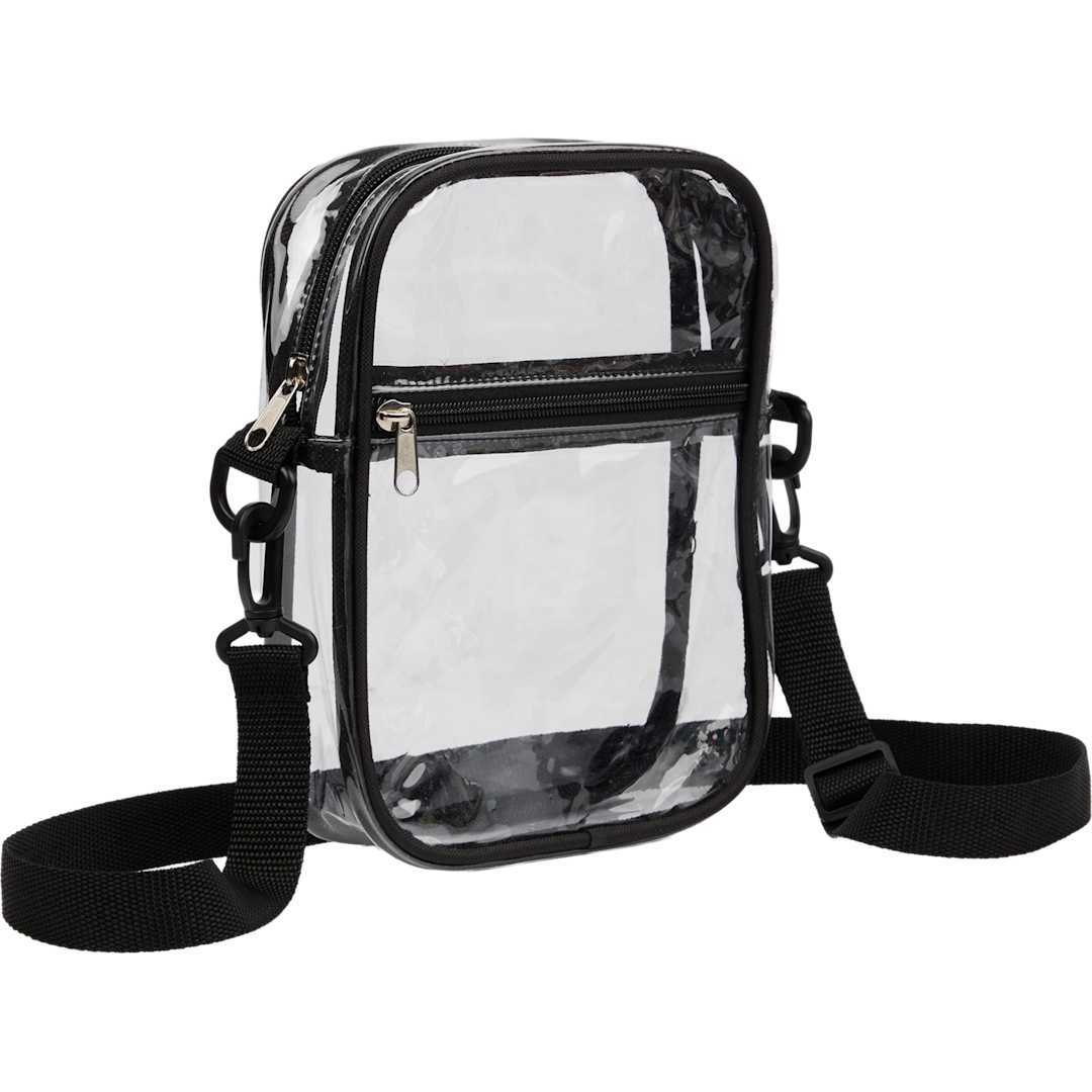 Clear Crossbody Tote - SM-5456 Black