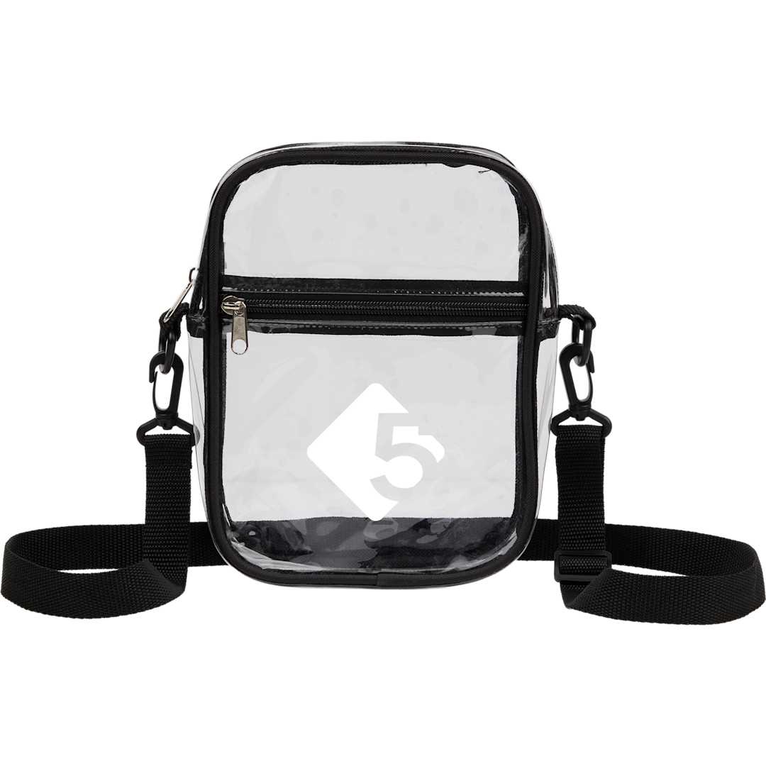 Bullet Clear Crossbody Tote - SM-5456 Black