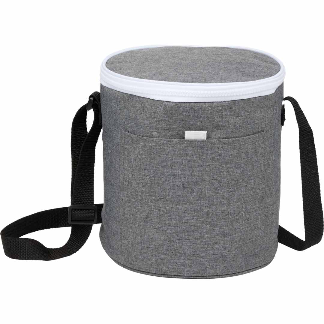 Round RPET 9 Can Cooler Bag? - SM-5619 Gray