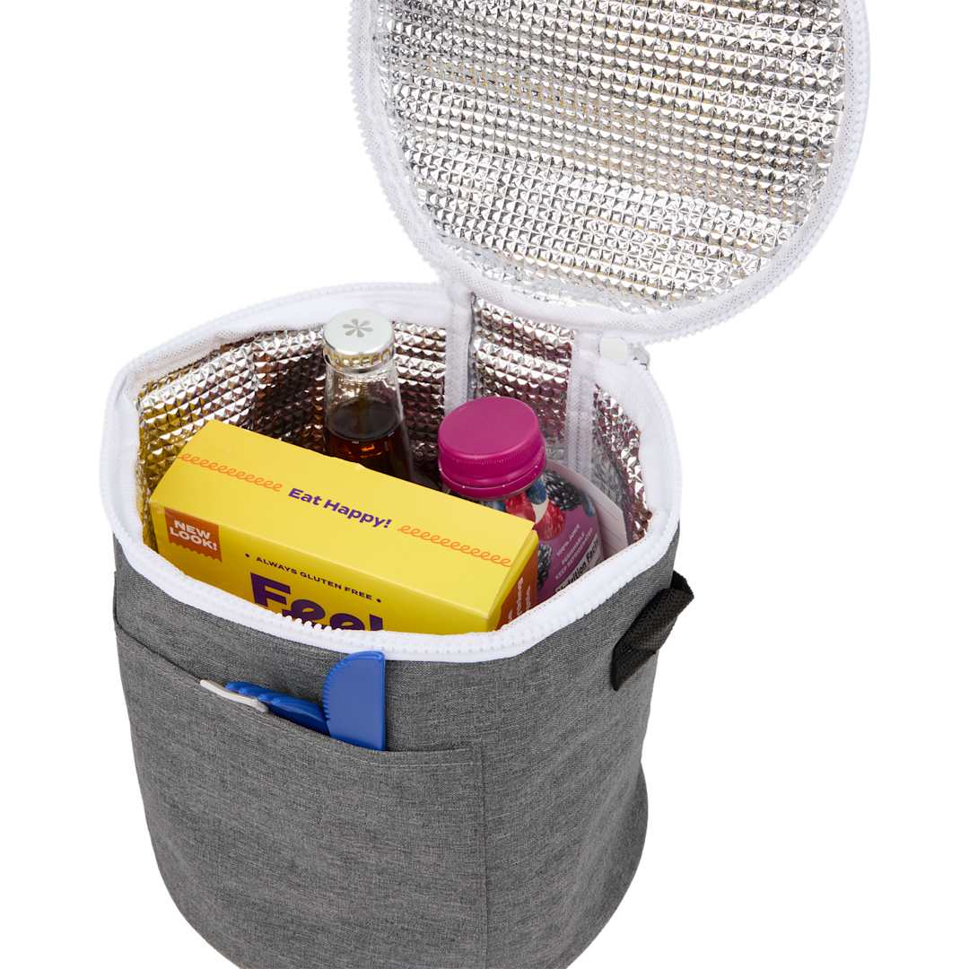 Round RPET 9 Can Cooler Bag? - SM-5619 Gray