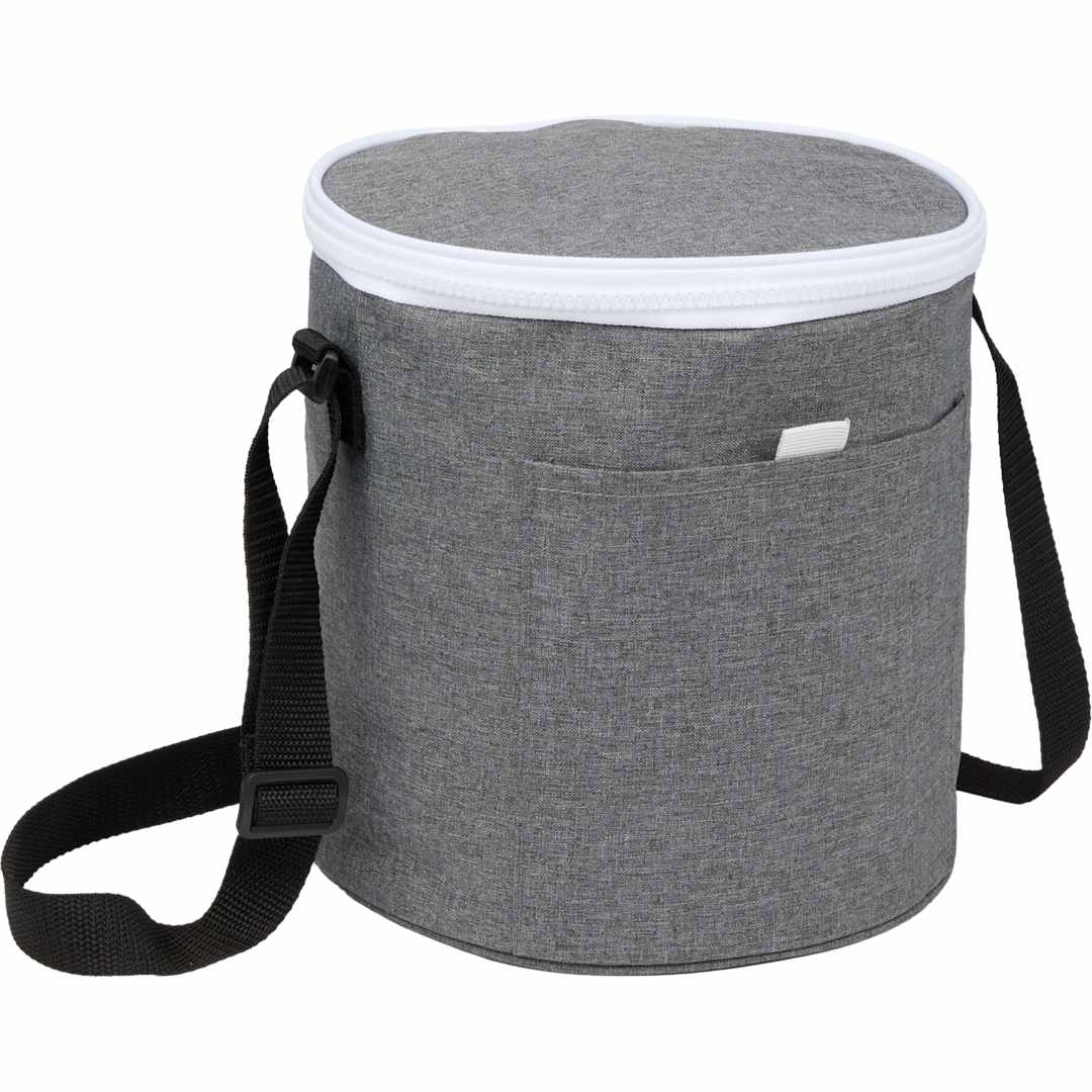 Round RPET 9 Can Cooler Bag? - SM-5619 Gray