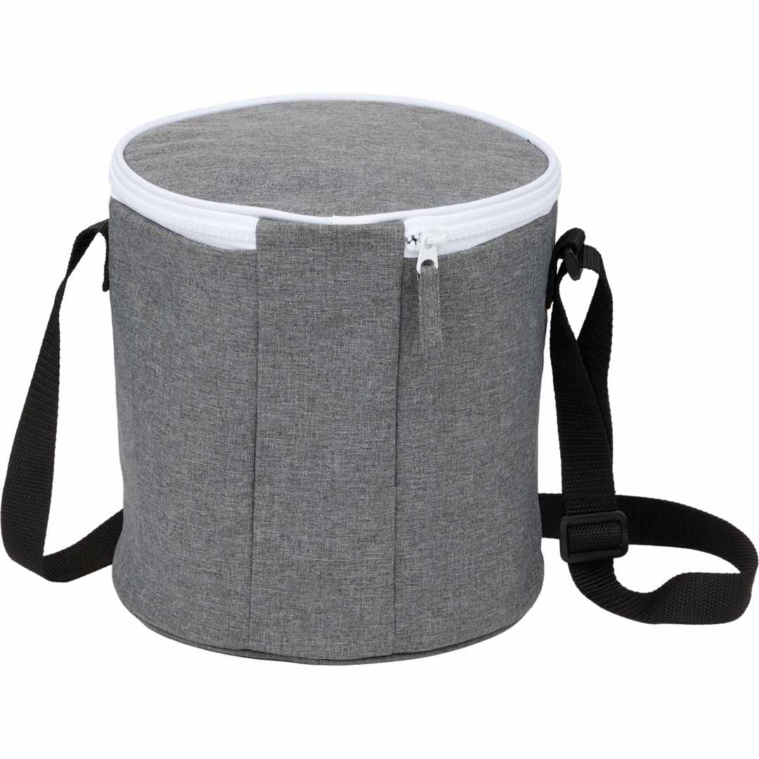 Round RPET 9 Can Cooler Bag? - SM-5619 Gray