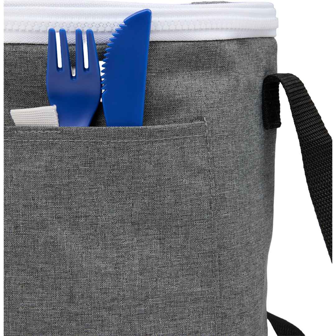 Round RPET 9 Can Cooler Bag? - SM-5619 Gray