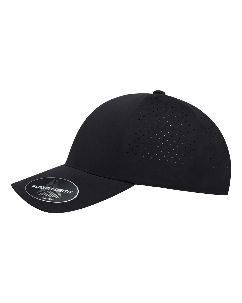 Flexfit Delta® Snapback Perforated Cap - 180AP Black