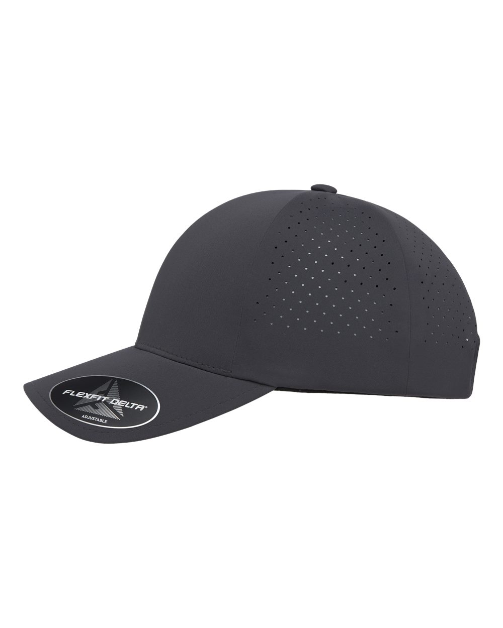 Flexfit Delta® Snapback Perforated Cap - 180AP Dark Grey