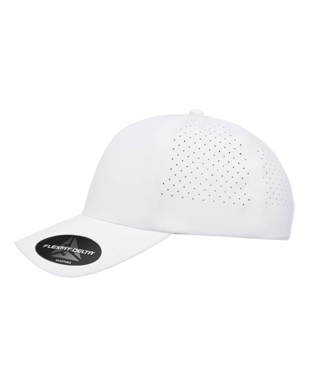 Flexfit Delta® Snapback Perforated Cap - 180AP White