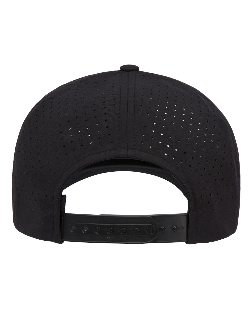 YP Classics Five-Panel Snapback with Perforated Cap - 5389AP Black