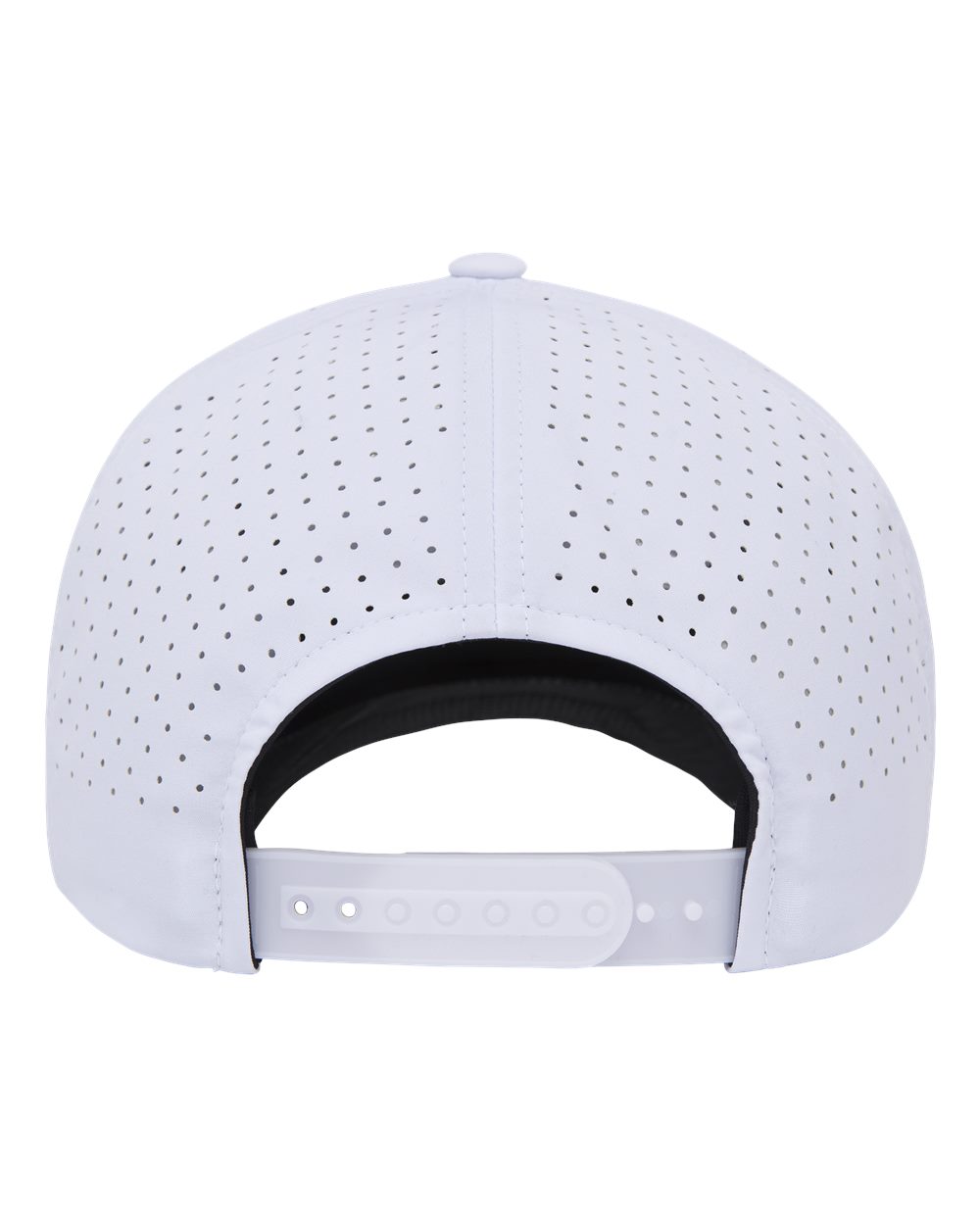 YP Classics Five-Panel Snapback with Perforated Cap - 5389AP White