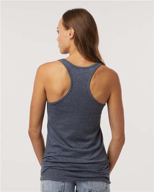 M&O Women's Racerback Blend Tank - 3590 - 3590M Heather Navy