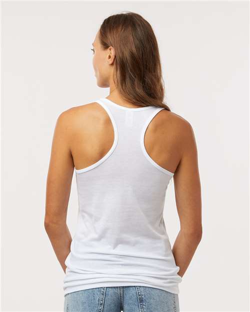 M&O Women's Racerback Blend Tank - 3590 - 3590M White