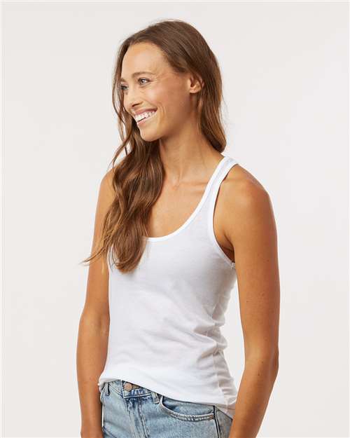M&O Women's Racerback Blend Tank - 3590 - 3590M White
