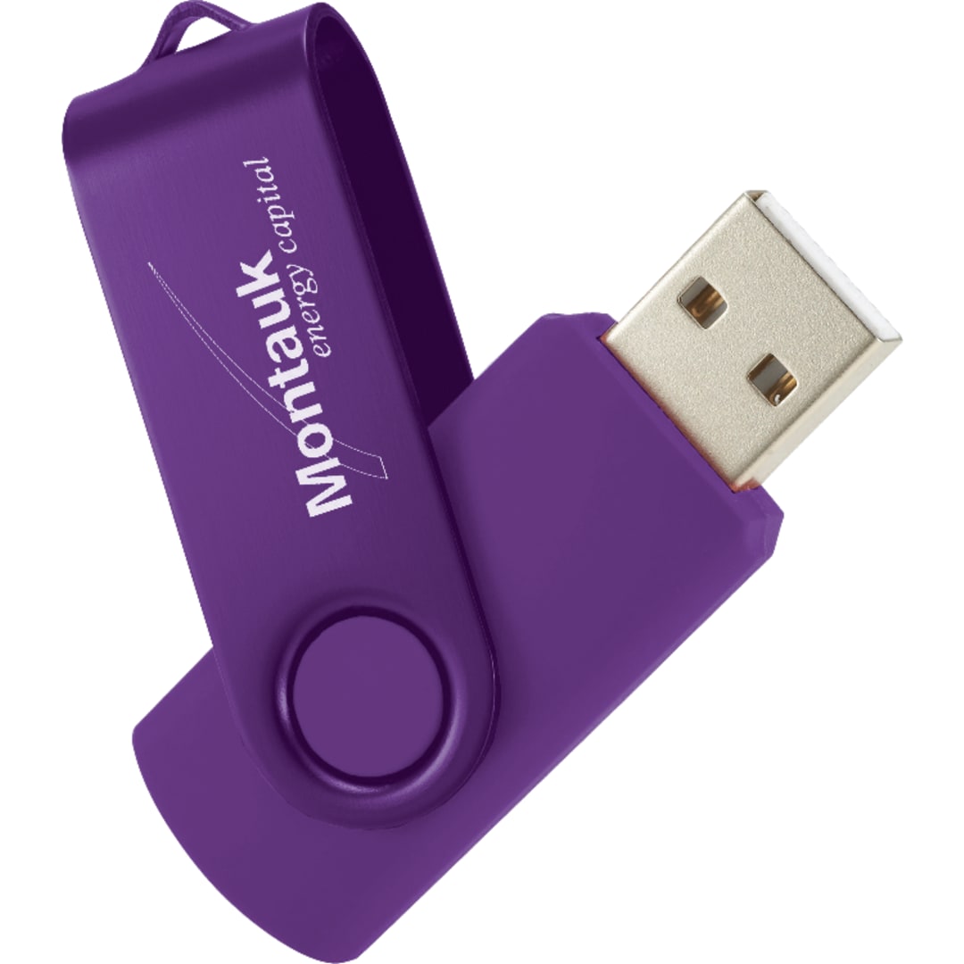 Rotate 2Tone Flash Drive 2GB - 1695-09 Purple