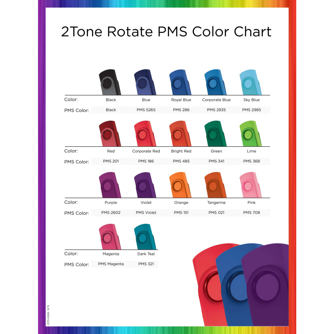  Rotate 2Tone Flash Drive 4GB - 1695-10