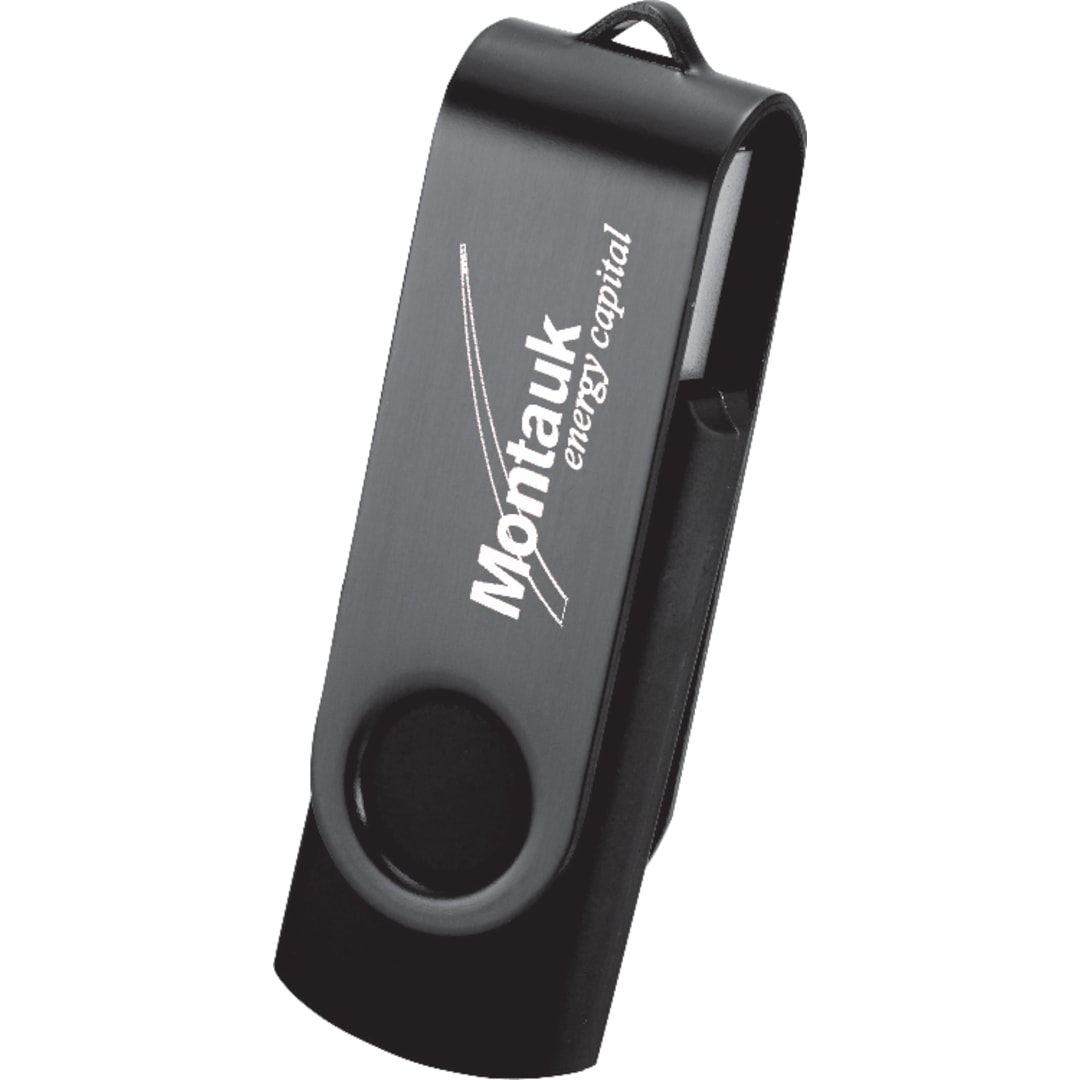 Rotate 2Tone Flash Drive 4GB - 1695-10 Black