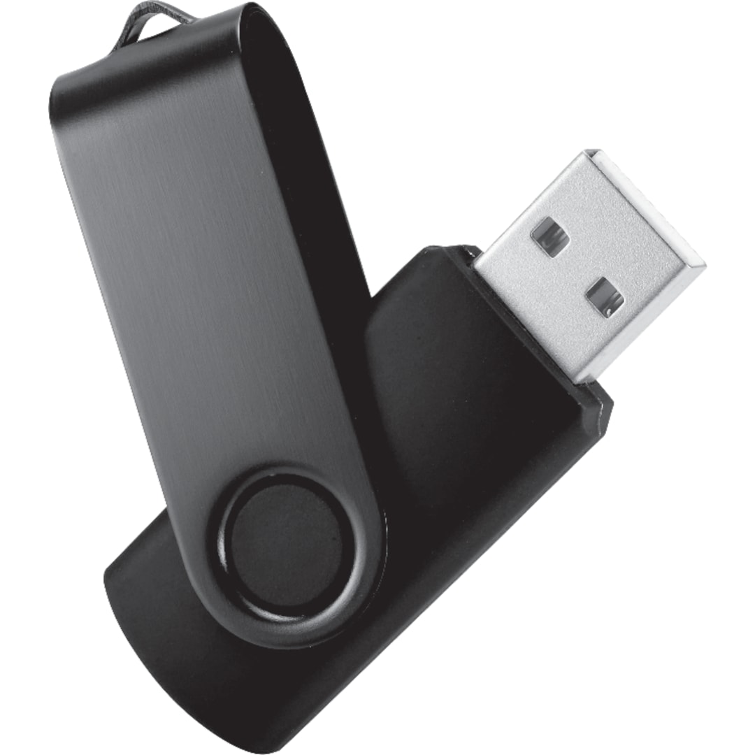 Rotate 2Tone Flash Drive 4GB - 1695-10 Black