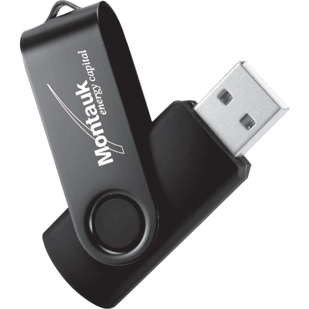 Rotate 2Tone Flash Drive 4GB - 1695-10 Black