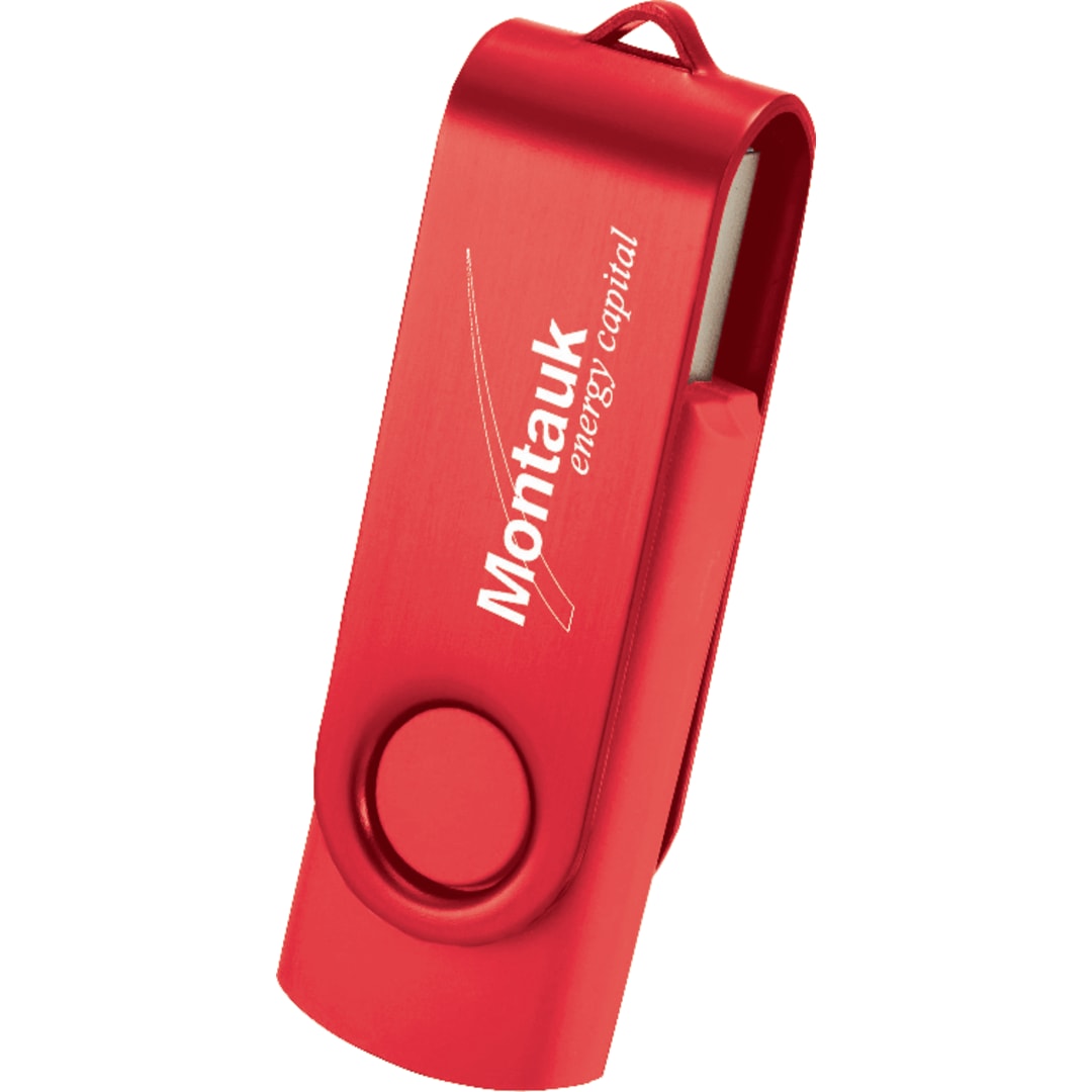 Rotate 2Tone Flash Drive 4GB - 1695-10 Red