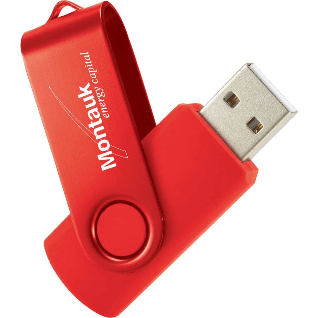 Rotate 2Tone Flash Drive 4GB - 1695-10 Red