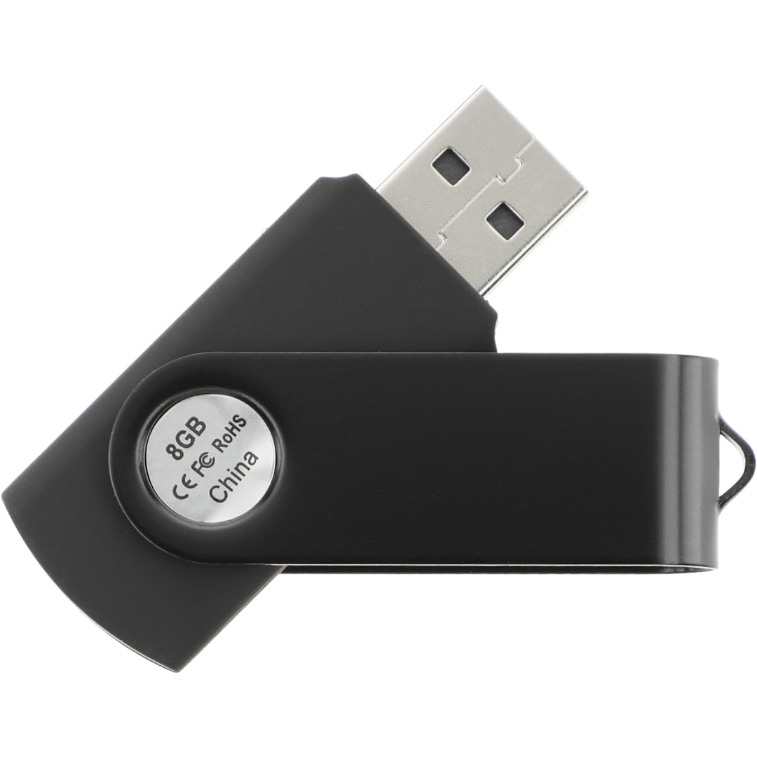 Rotate 2Tone Flash Drive 8GB - 1695-11 Black