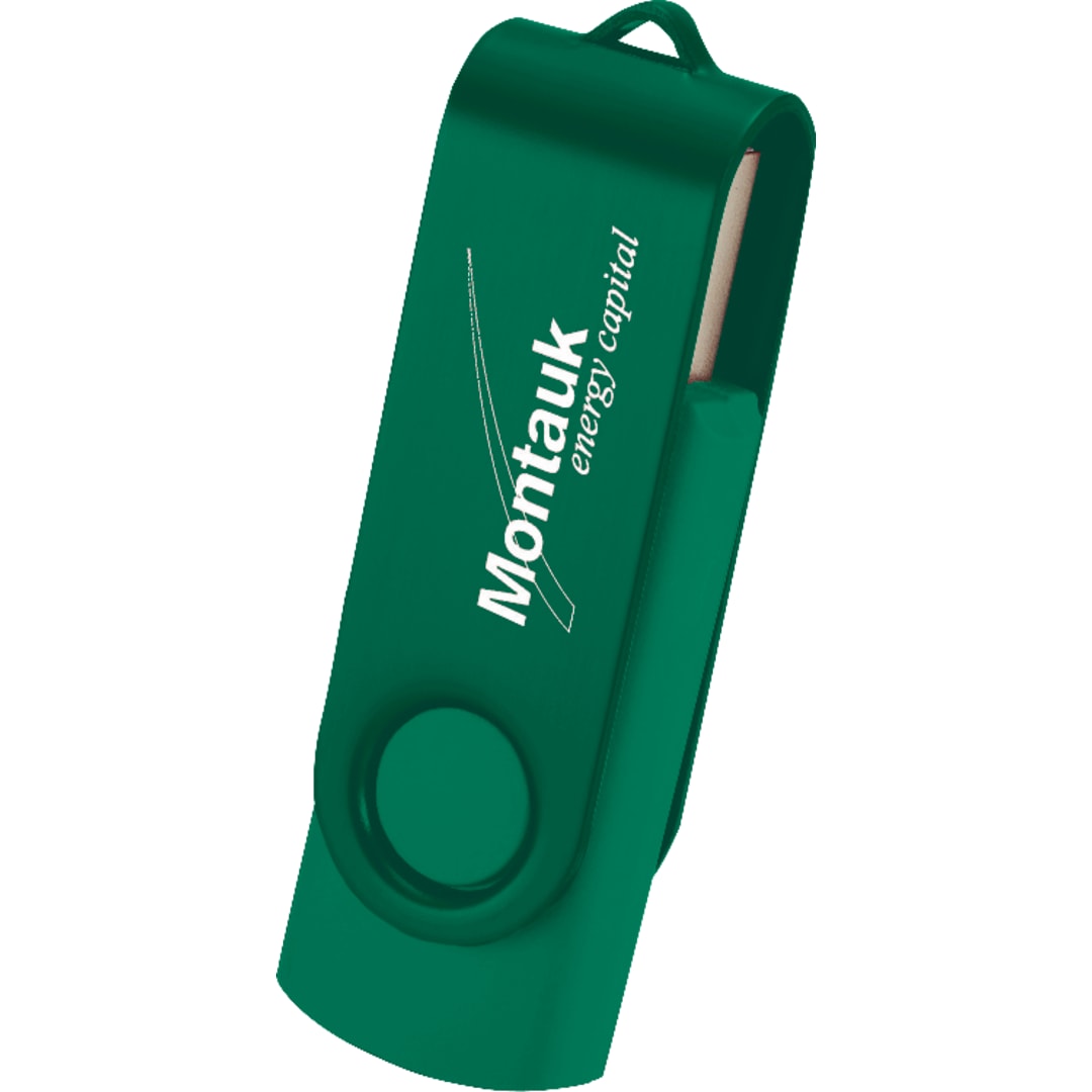 Rotate 2Tone Flash Drive 1GB - 1695-40 Green