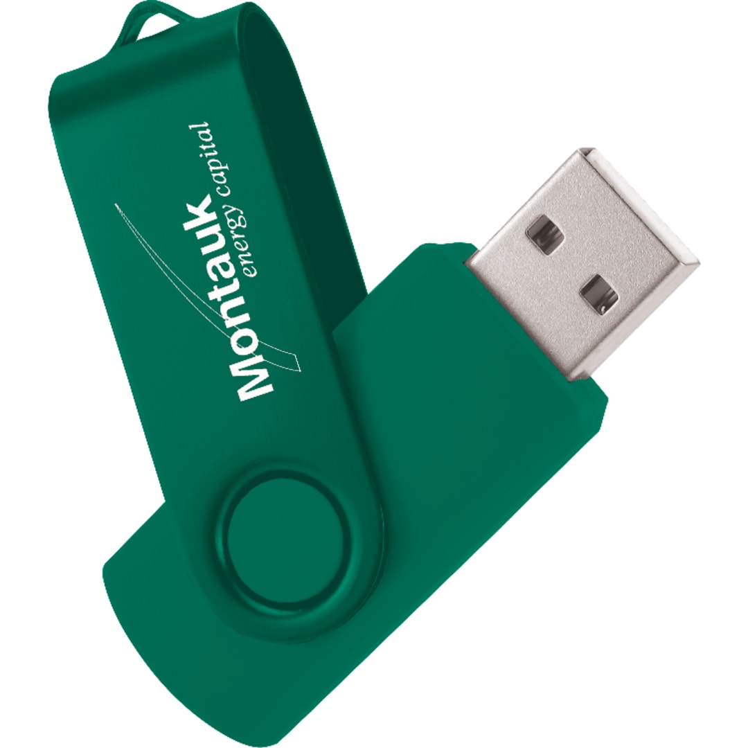 Rotate 2Tone Flash Drive 1GB - 1695-40 Green